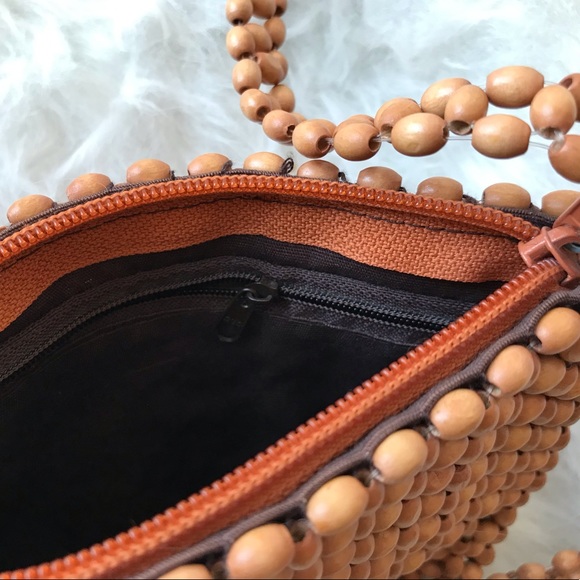 Vintage beaded crossbody bag - Picture 3 of 3